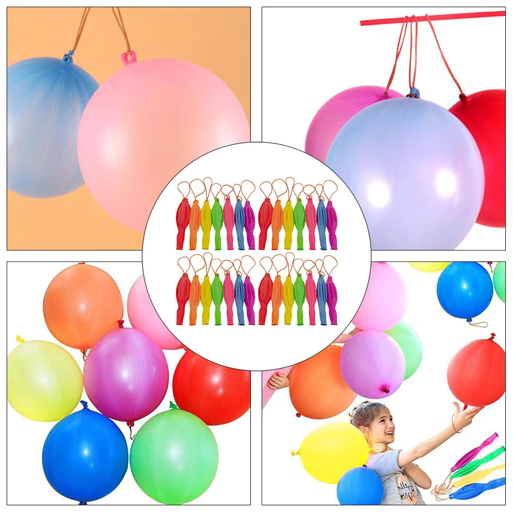 

50pcs Interesting Punch Balloons for Kids Latex Balloons Party Bag Fillers
