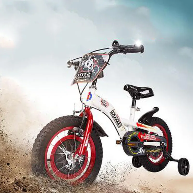 Детский велосипед амортизирующий из высокоуглеродистой стали с двойным