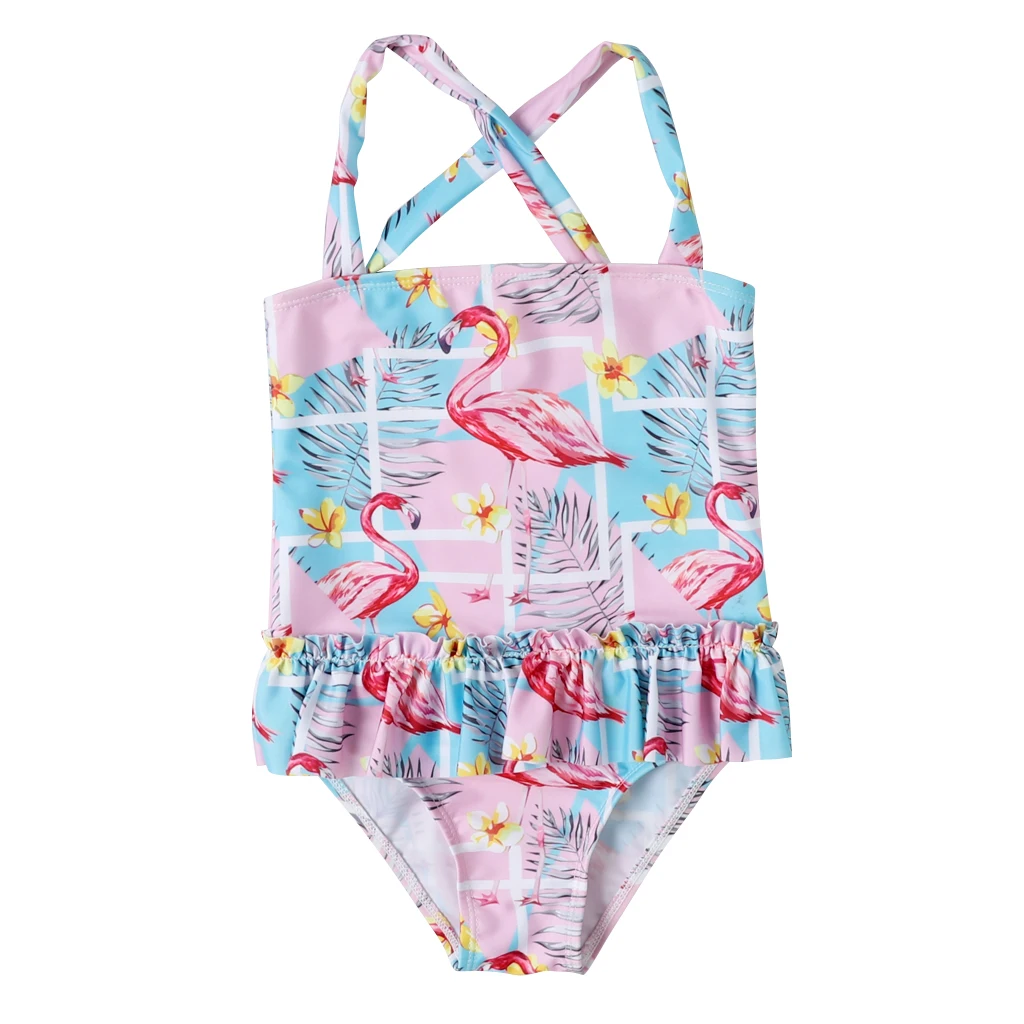 Новинка 2020 купальник для маленьких девочек Цельный боди в классическом стиле