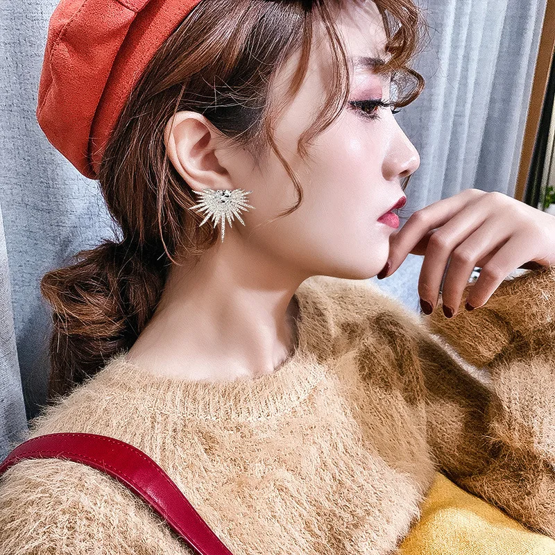 

Роскошные и высококачественные серьги из циркония с окислением