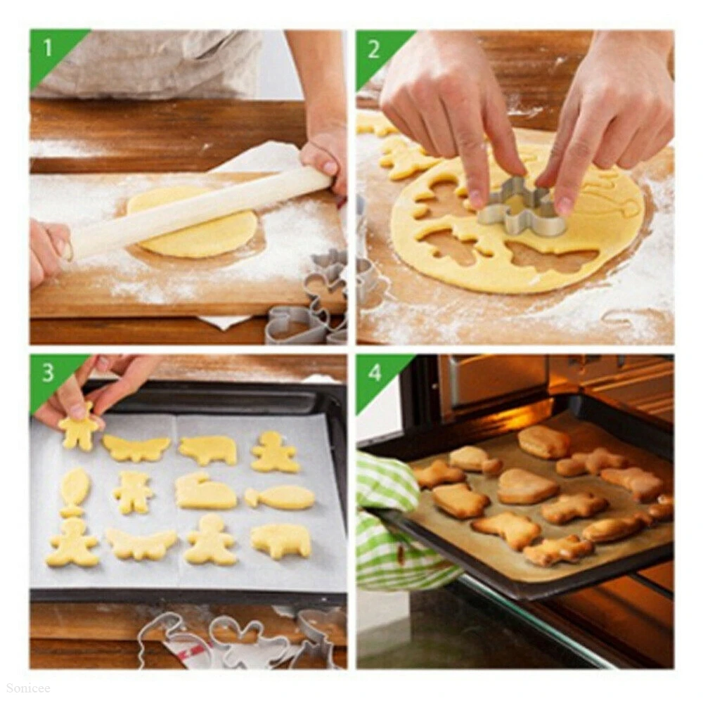 

4Pc Baking Cutter Metal Cookie 3D Cake Decor Easter Spring Mold Biscuit Mould Rabbit Baking Decor Pastry Modelling Tools 2