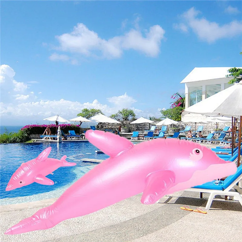 1 PC. Modeling Cute PVC Blow Up Inflatable Toys Dolphin Beach Toy For A Bathroom Being 51x20 cm Girls And Boy | Спорт и развлечения
