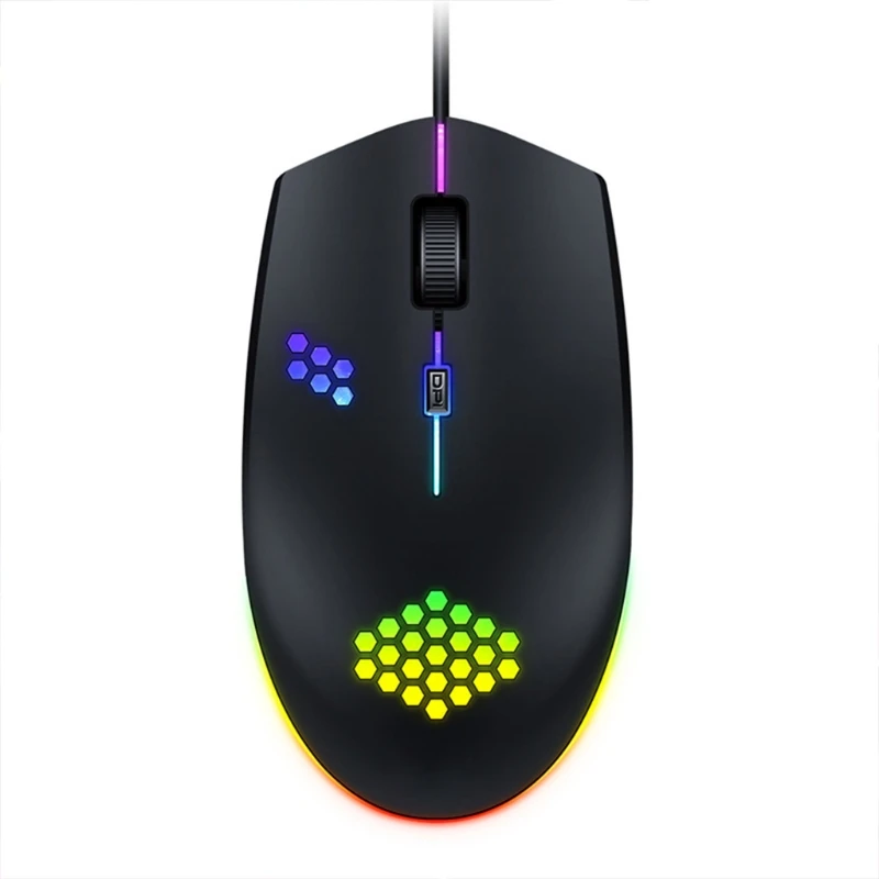 

Premium USB Wired Gaming Mouse USB Luminous Hole Mouse Game Macro Programming 7200DPI Wired Optical Sensor Gamer Mouse