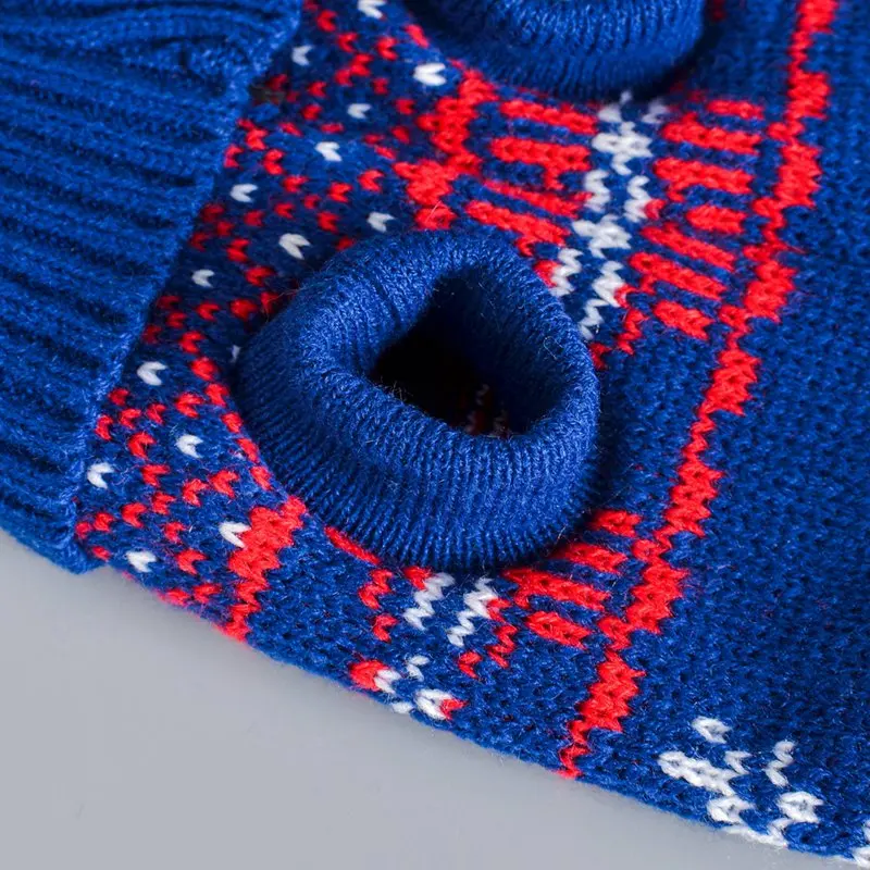 Одежда для домашних животных Рождественский свитер с принтом лося осенне зимнее