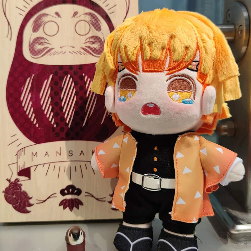 

Anime Demon Slayer Kimetsu no Yaiba Plush Doll Plushies Changeable Toy Agatsuma Zenitsu Cosplay Stuffed Doll Toys Prop
