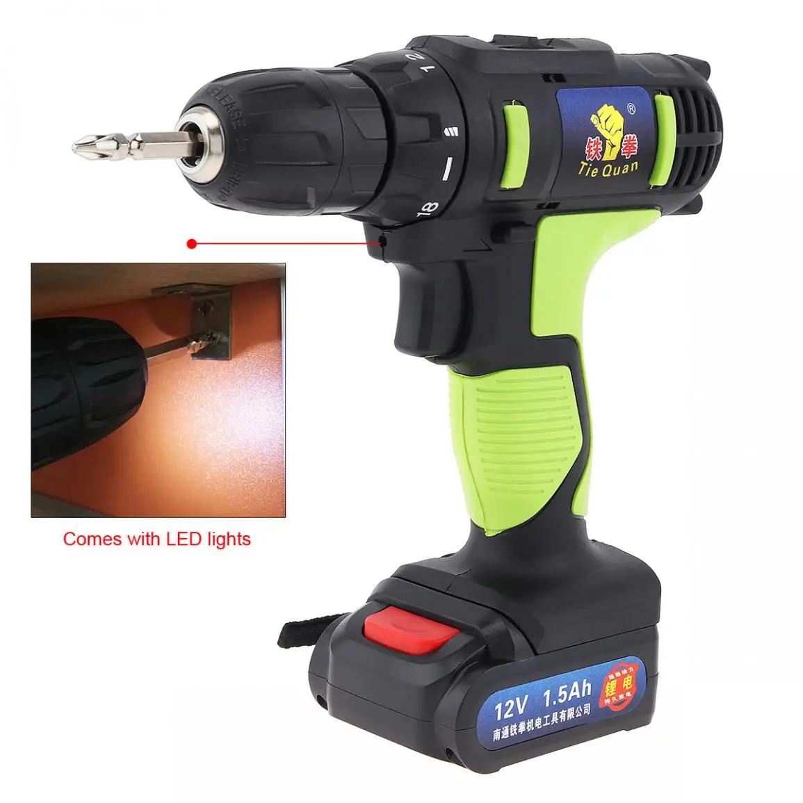 Беспроводная электрическая дрель 12 В отвертка электроинструменты с 18