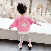 girls baby clothes set spring and autumn childrens fashion sweater tights 2 piece set girls cotton leggings top set