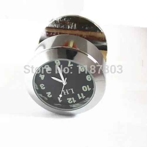 Часы для крепления на руль хромированные часы 7/8 &quot-1&quot Harley Honda Shadow Rebel Sabre VTX VT 750 1300