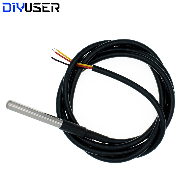 Водонепроницаемый датчик температуры DS1820 с посылка из нержавеющей стали DS18b20 18B20