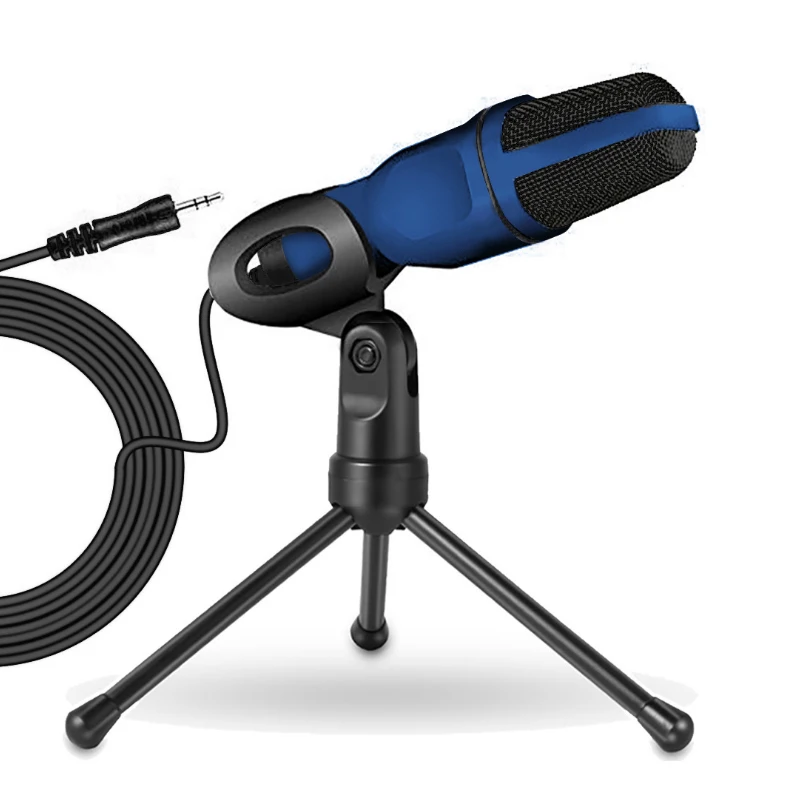 Проводной конденсаторный микрофон со штативом|Микрофоны| |