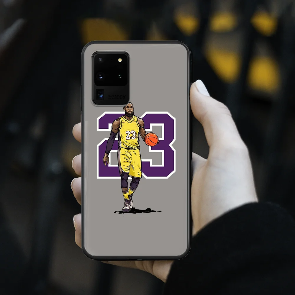 

basketball player James Jordan Phone Case cover hull For SamSung Galaxy S 5 6 7 8 9 10 20 Edge Plus E Lite Ultra black coque tpu