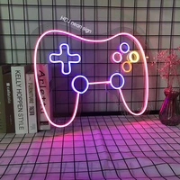 game handle custom led neon sign logo visual bar wall light up sign video game room decor neon lamp for room