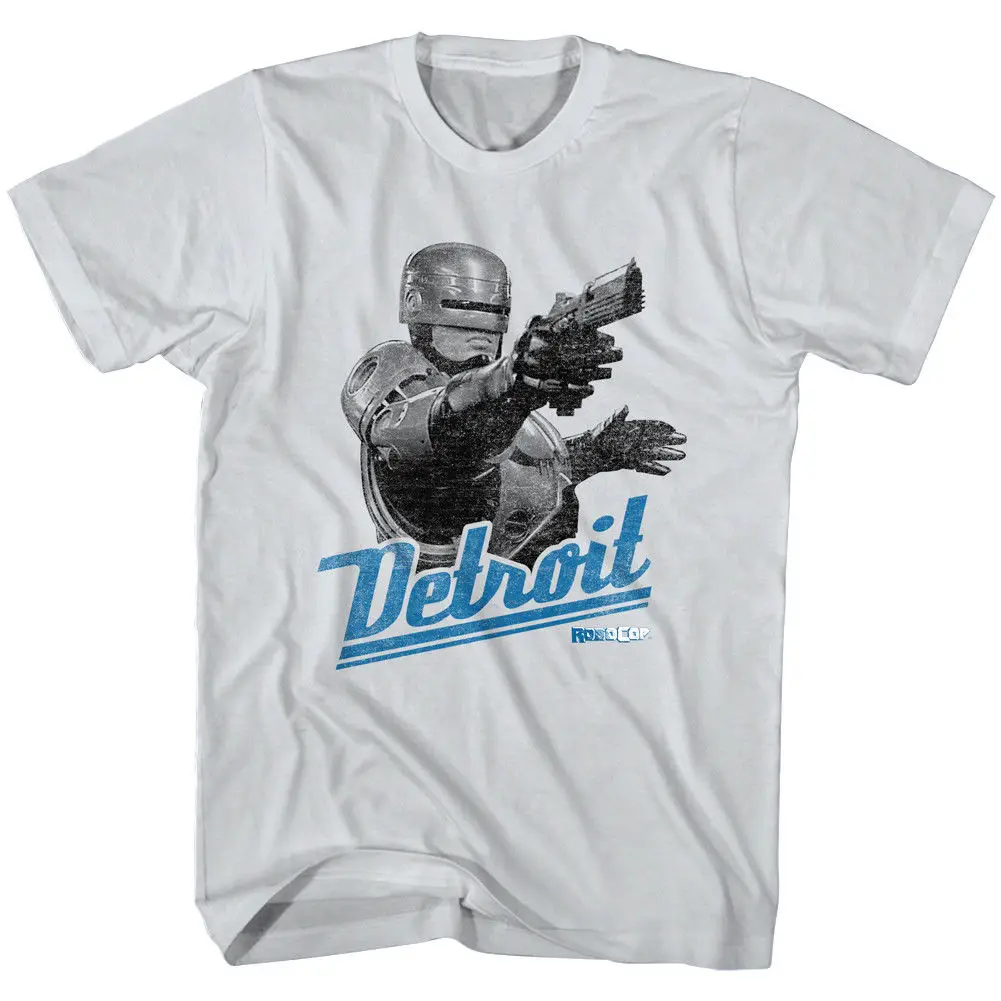 Robocop Detroit Motor City Cyborg Мужская футболка Sci Fi робот полицейский фильм Мерч крутая