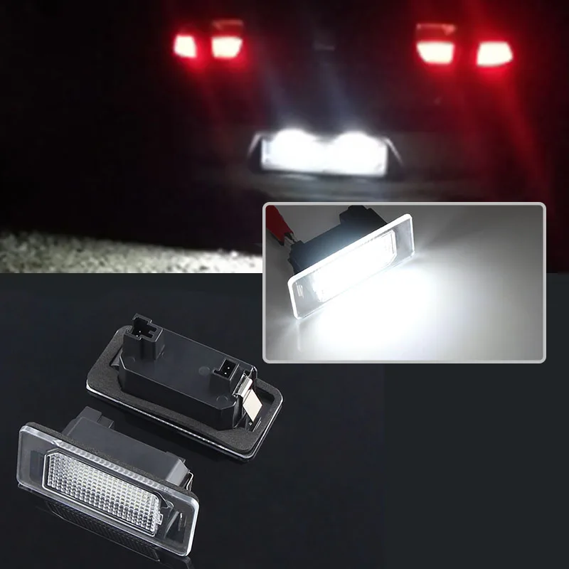 

2Pcs Fit for AUDI A5/S5/RS5 (excluding Cabriolet and Avant)/A7/S7/RS7/Q5/SQ5/TT 24SMD LED Number License Plate Light