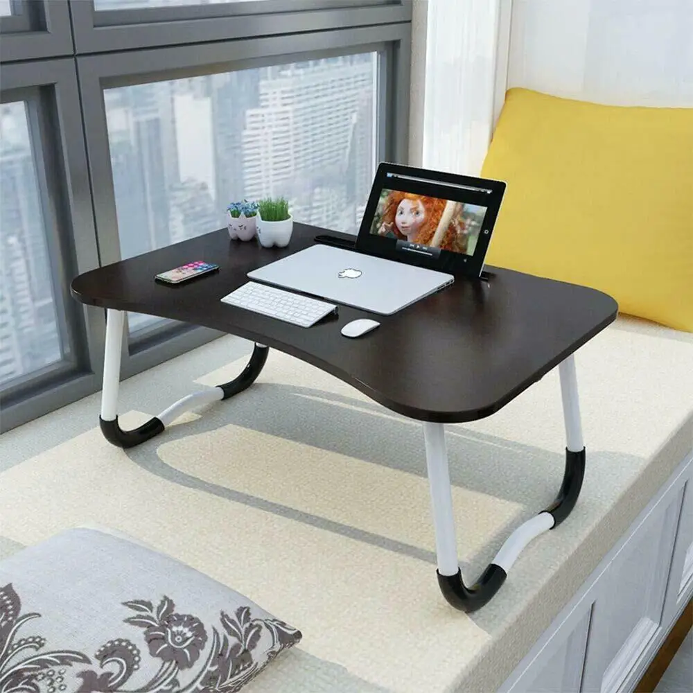

Laptop Table Stand Folding Desk Bed Computer Study Adjustable Portable Sofa Tray