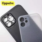 Сетчатый охлаждающий чехол для iPhone 13, 12 Mini, 13, 11 Pro Max, XS Max, XR, X, 7, 8 Plus, SE2, полипропиленовый чехол, отвод тепла, дышащий охлаждающий чехол