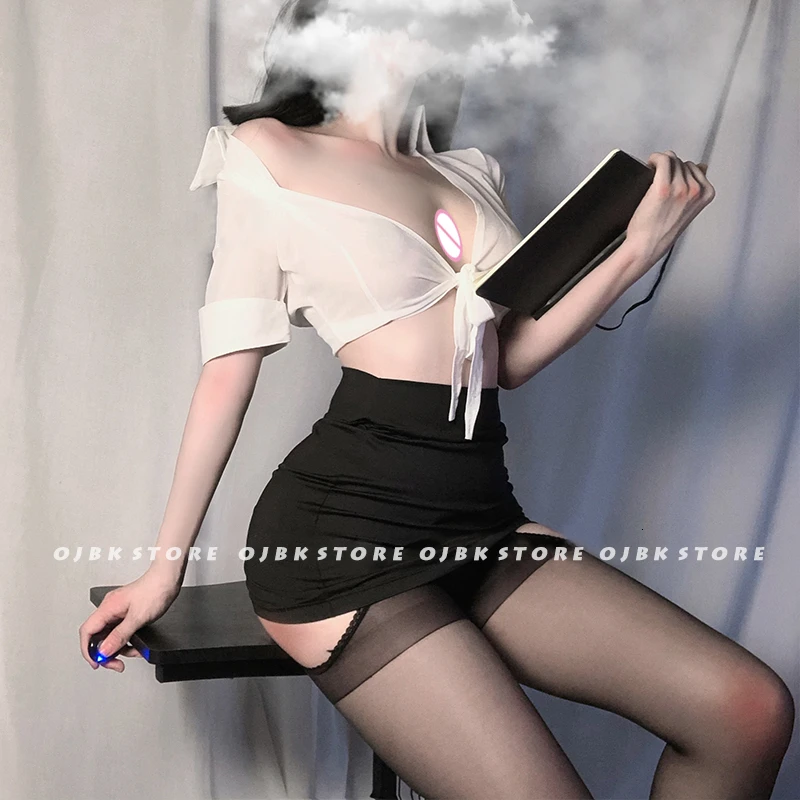 Женский сексуальный костюм для косплея OJBK эротический офисный модный прозрачный