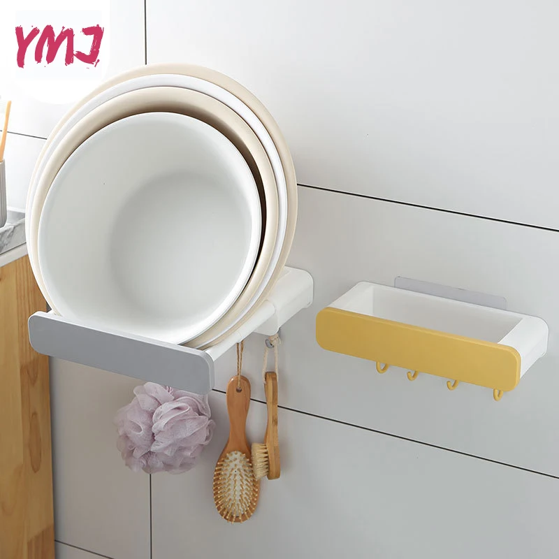 

Self-Adhesive Washbasin Hooks Flexible Storage Rack Bathroom Washbasin Racks Bathroom Organizer Holder Kitchen Accessories Rack
