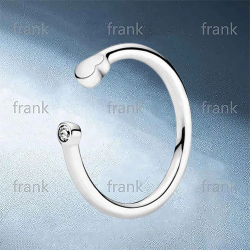 

198559C01 Polished Heart Open Ring