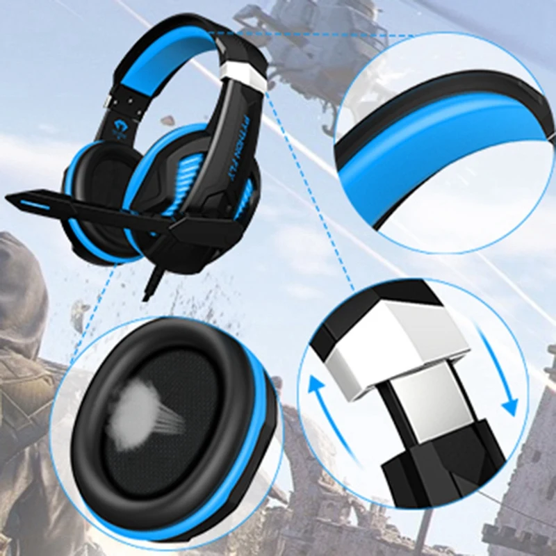 Игровая гарнитура PYTHON FLY G2000 Mix портативная басовая шумовая для игр просмотра