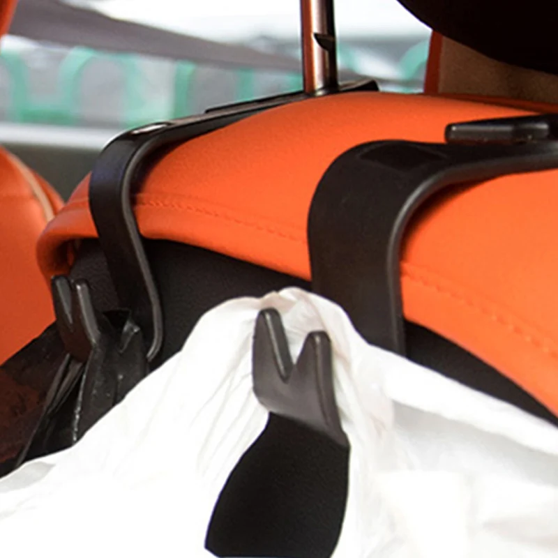 2 Шт Автомобильные крючки для заднего сиденья держатель сумки кошелек ткань