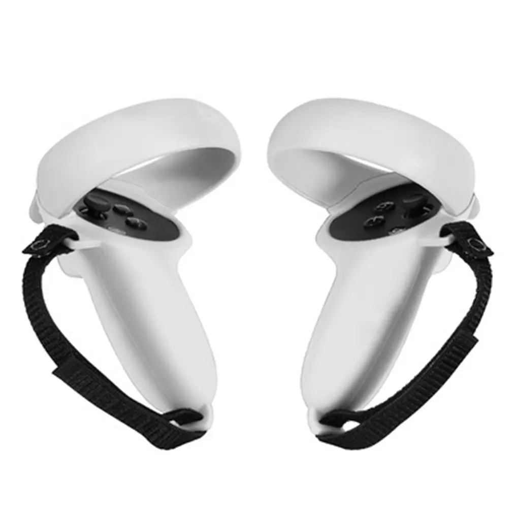 

Чехол для рукоятки для Oculus Quest 2, аксессуары для сенсорного контроллера, противоударный чехол для рукоятки с регулируемым ремешком