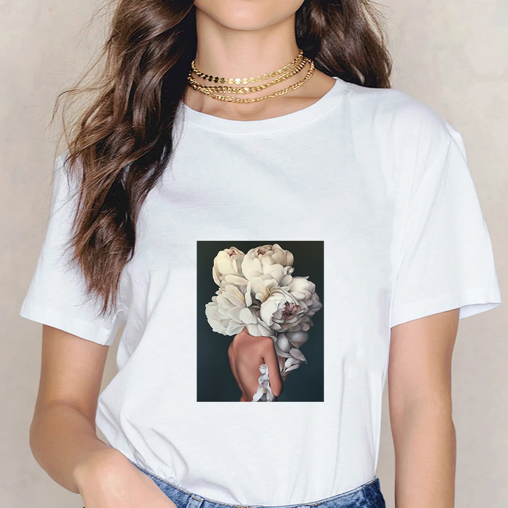 Футболка женская оверсайз с абстрактным изображением графики рубашка принтом в