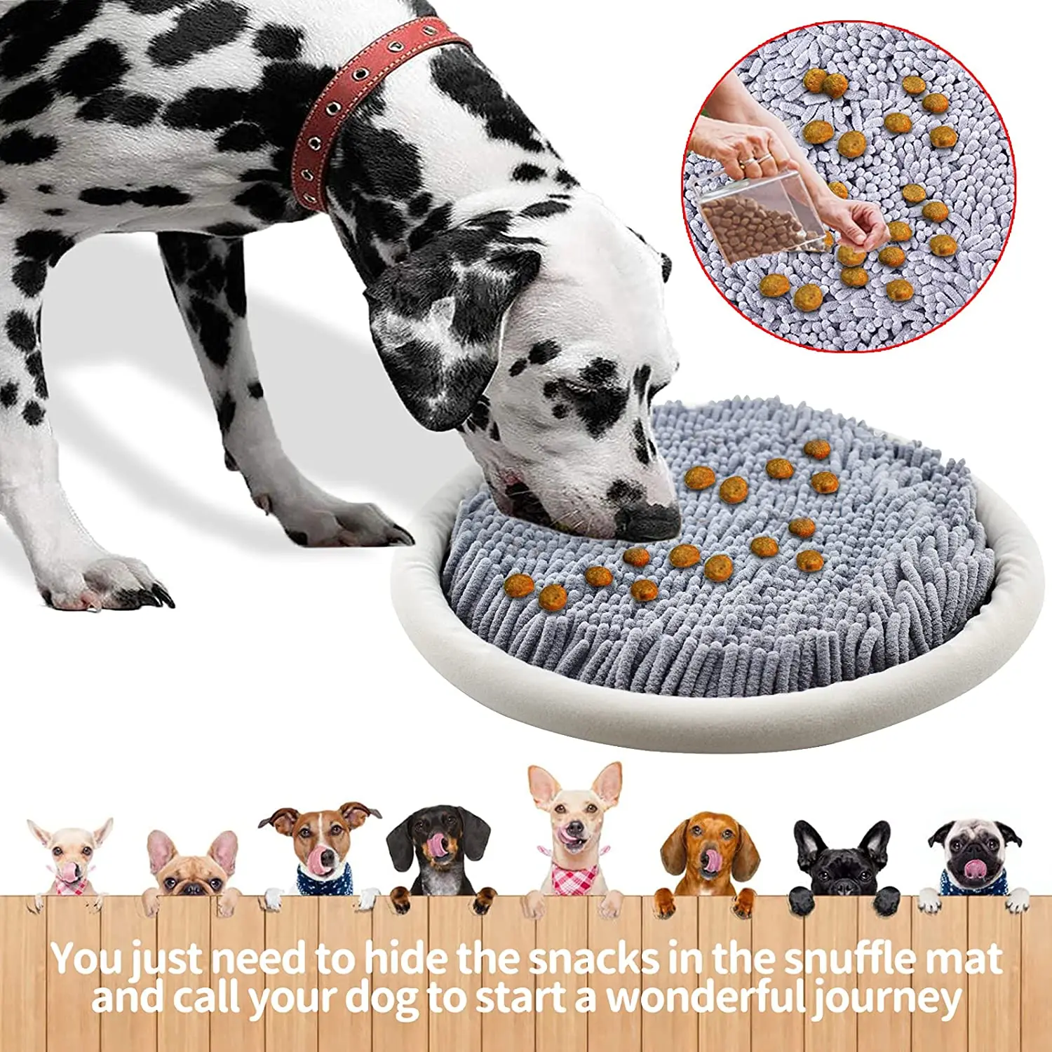 

Pet Snuffle Mat Interactive Dog Sniffing Mats Washable Dog Cat Smell Pet Supplies Boredom For Training Reduce