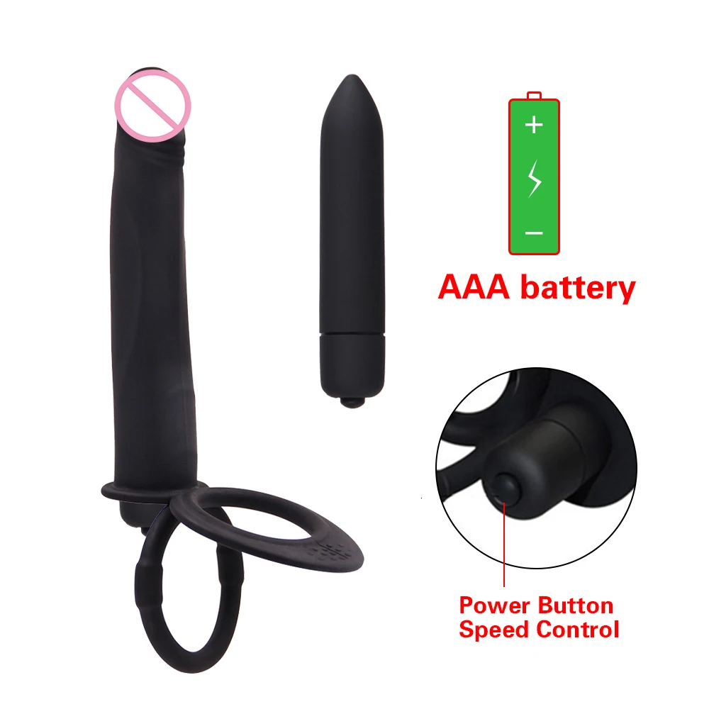 Женский фаллоимитатор вибраторы анальная пробка массажная силиконовая