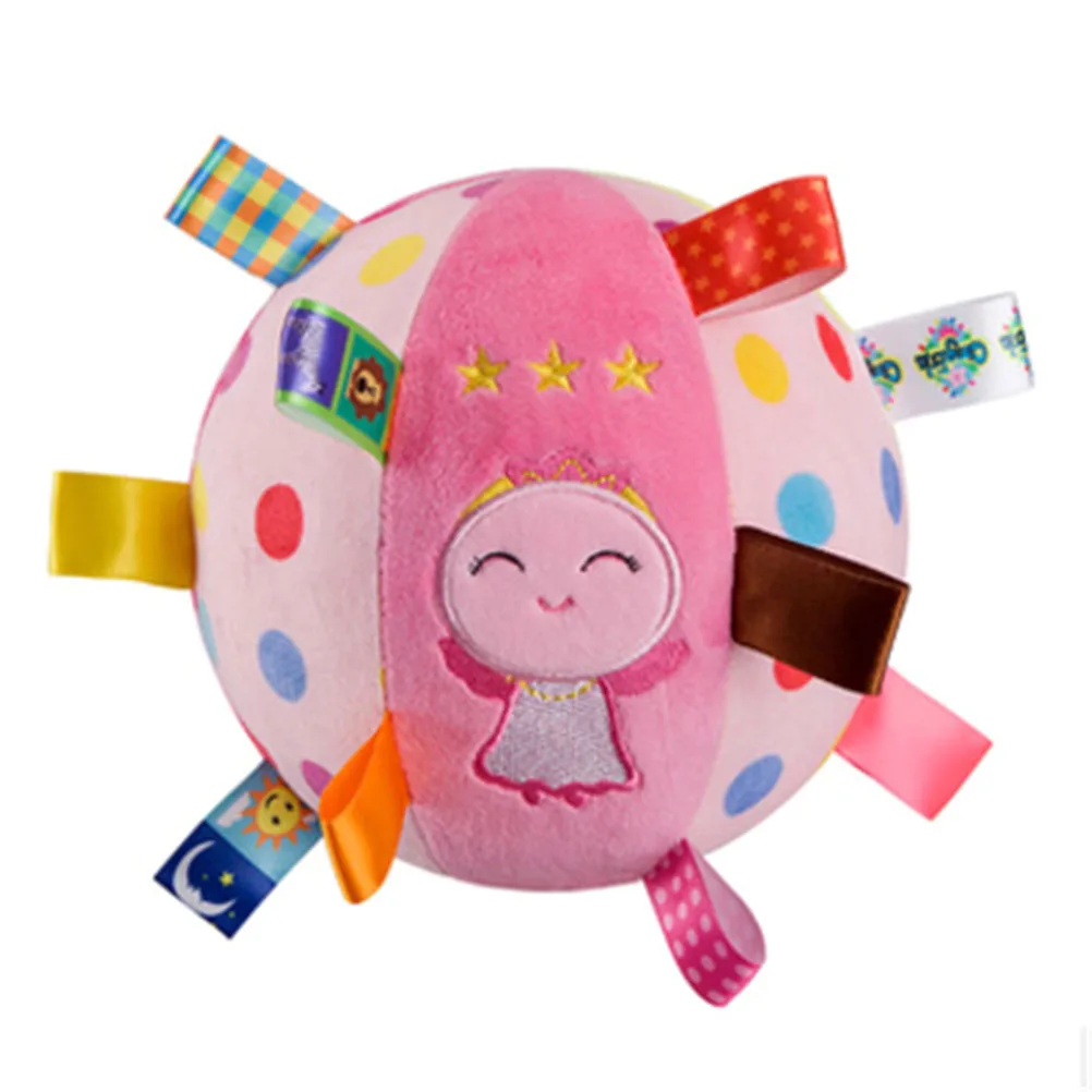 Детские плюшевые колокольчики для захвата рук удобная игрушка мяч мультяшное