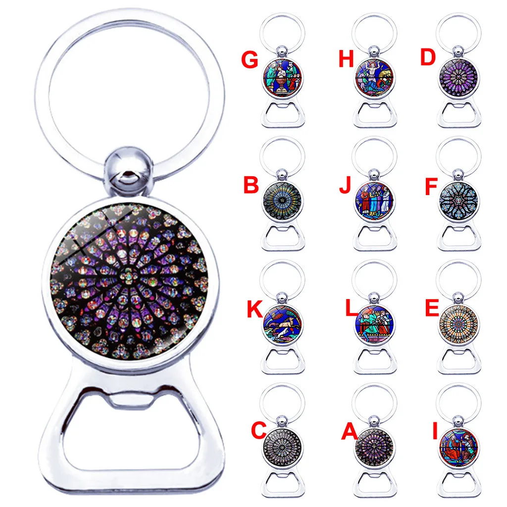 Винтажная открывалка для пивных бутылок De Paris брелок ключей кольцо подарок