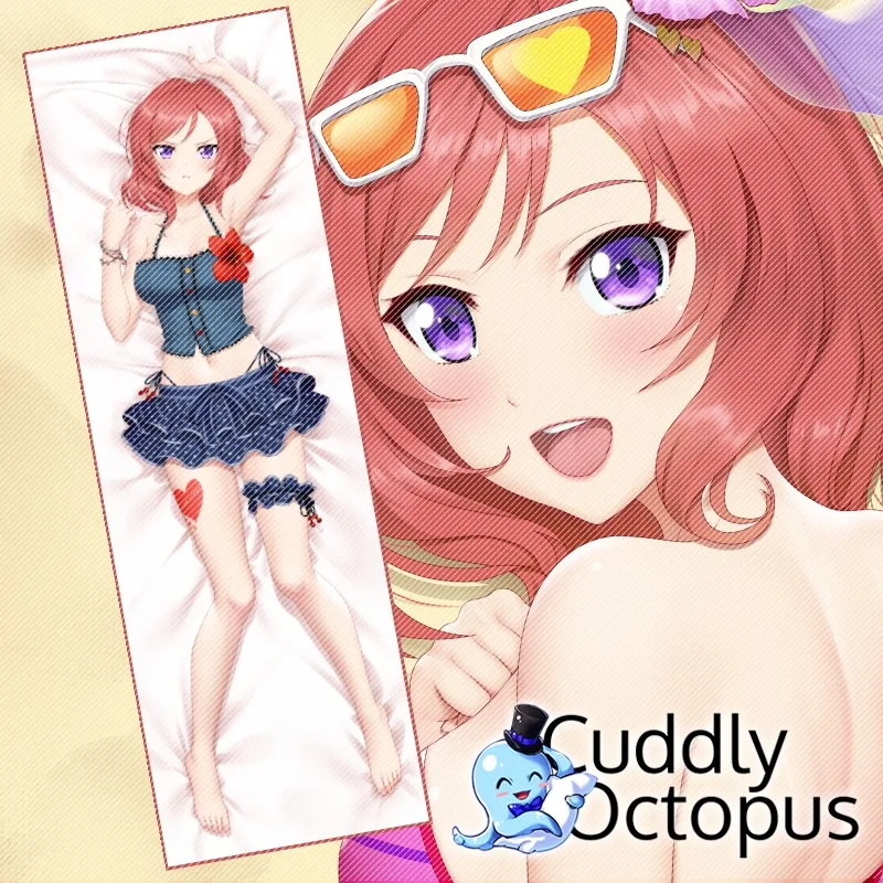 Аниме LoveLive! Maki Nishikino Dakimakura обнимающее тело 2-сторонняя Подушка Чехол японская