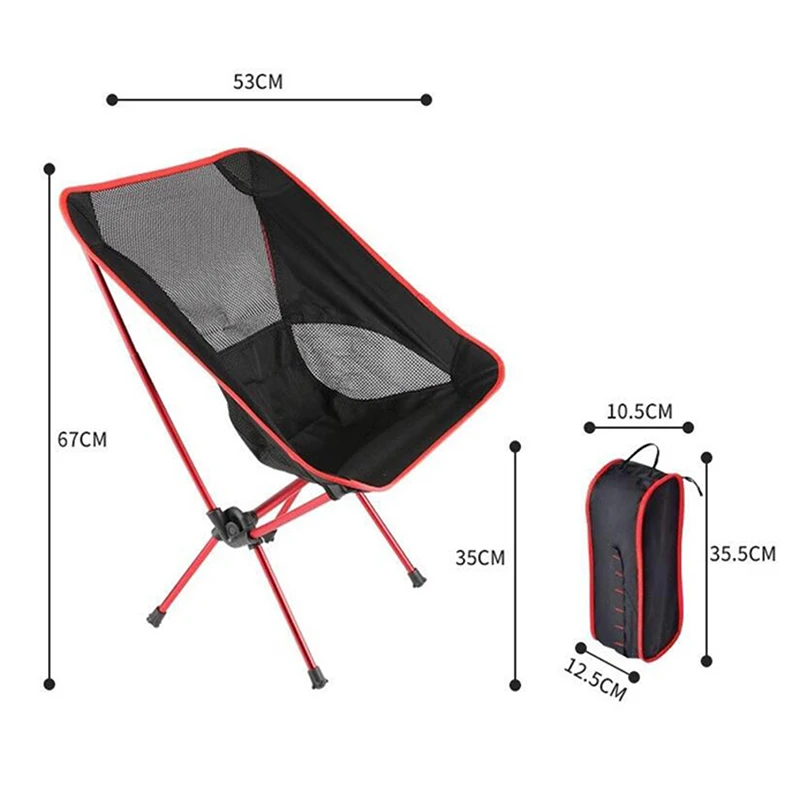 

Lightweight Outdoor Compact Low Back Aluminum Folding Camping Chair Foldable Picnic Chair Fold Up Fishing Beach Chair