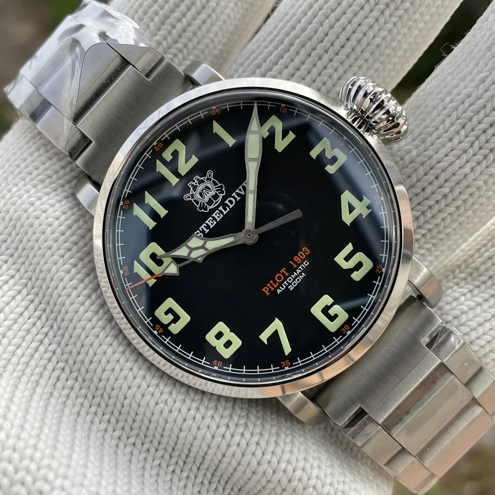 

Часы STEELDIVE Мужские механические, водостойкие, SD1903, 200 м