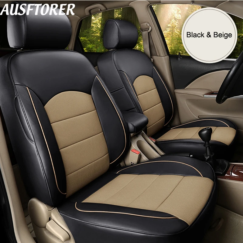 Чехол из воловьей кожи на автомобильные сиденья для Nissan Murano 2017 2018 чехлы