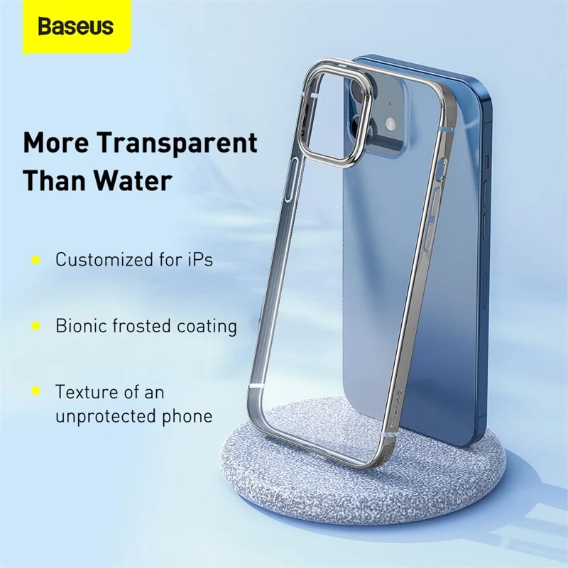 Прозрачный чехол Baseus для телефона iPhone 12 Pro Max 12Max тонкий мягкий накладка из ТПУ