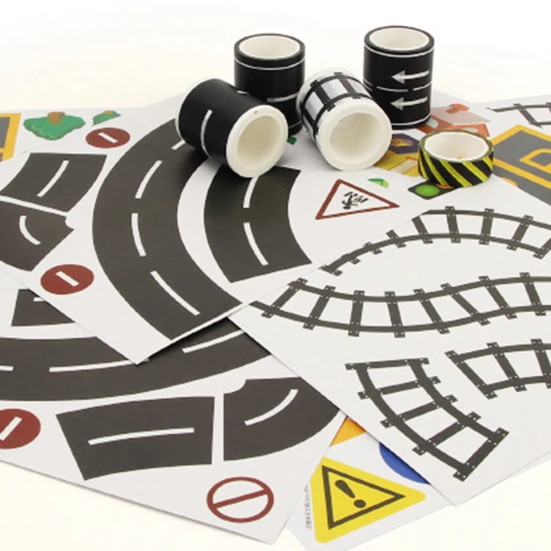 11 шт. дорожный набор для железной дороги васи клейкая лента наклейка широкая