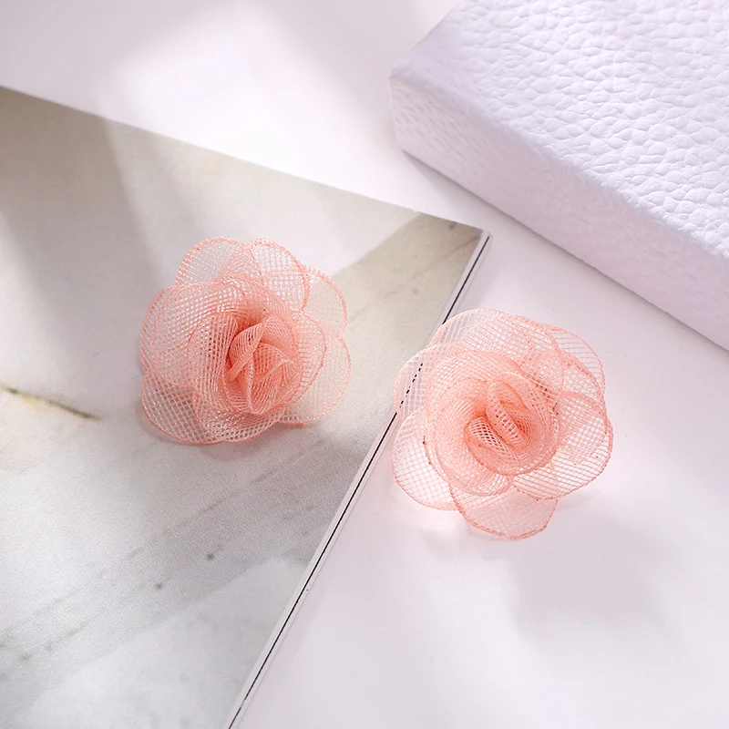 Модные трендовые Потрясающие кружевные серьги с вышивкой бабочки и цветами для