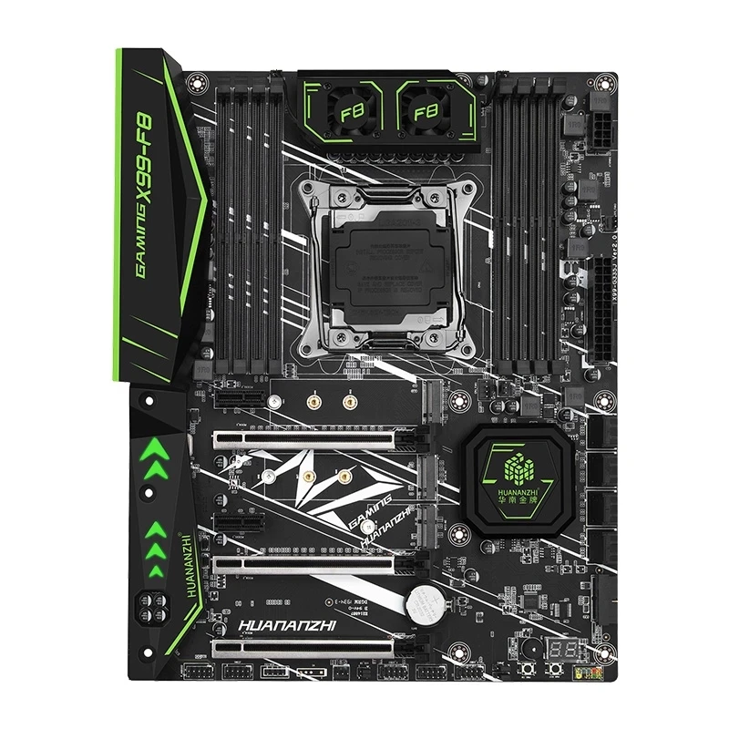 Online HUANANZHI X99-F8 DDR4 Computer Motherboard Gaming Desktop Intel Motherboard CPU Unterstützt 2011-3pinv3v4 Prozessor