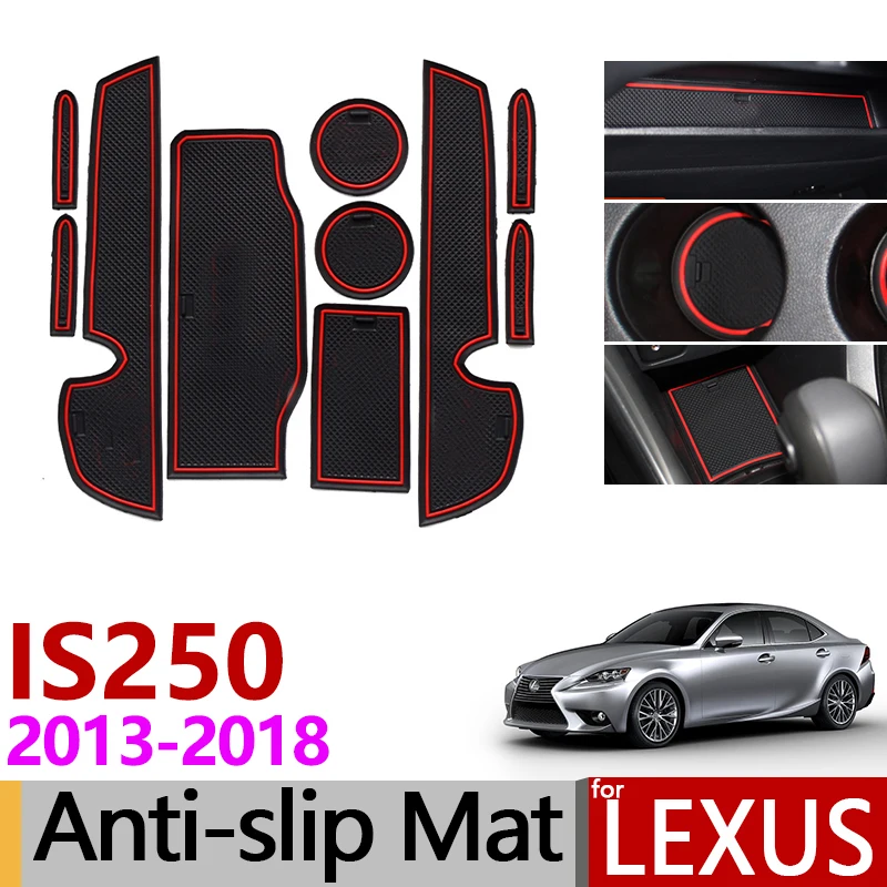 

Anti-Slip Gate Slot Mat Rubber Coaster for Lexus IS XE30 250 300h 350 IS250 IS300h IS350 2013 2015 2016 2017 2018 Accessories