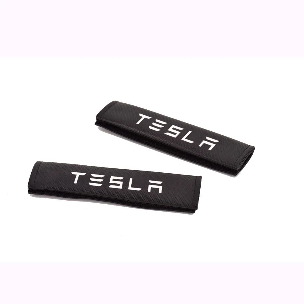 Для Tesla Model 3 модель S X 2 шт. искусственная кожа текстура из углеродного волокна