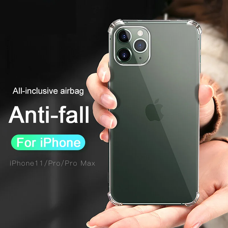 Чехол накладка для iPhone 11 Pro Max XR X XS 7 8 силиконовый прозрачный|Бамперы| |