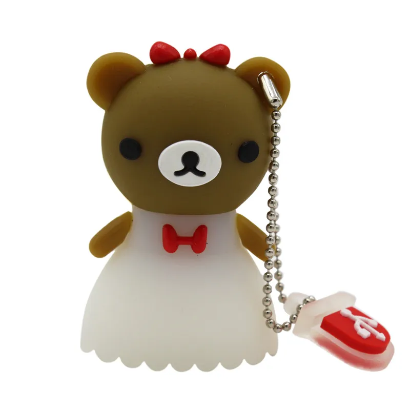 USB флеш-накопитель с надписью ME, 64 ГБ, милый свадебный медведь, 4 ГБ, 8 ГБ, 16 ГБ, 32 ГБ, флешка, USB 2,0, Usb