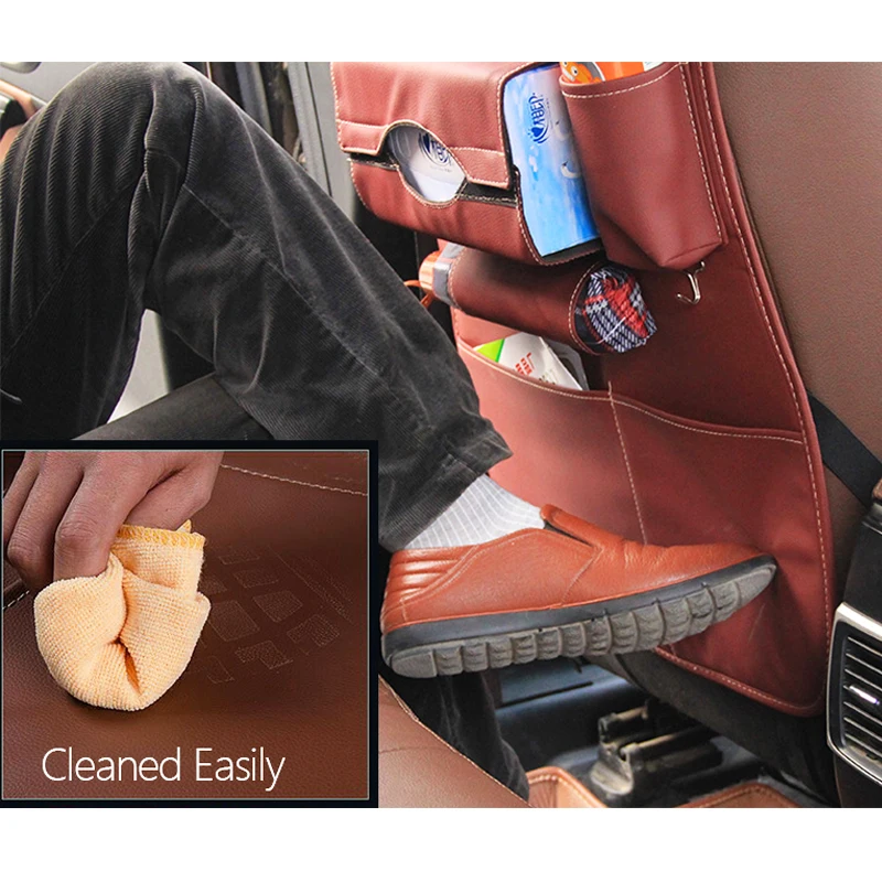 

car covers car cushion seat storage bag car Organize phone ipad holder back seat anti-kick kid Easy to clean rear