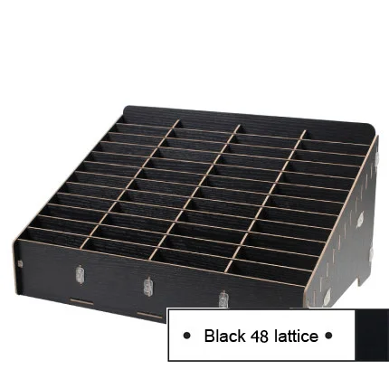 Black 48 lattice Многофункциональная деревянная коробка для хранения инструмент для ремонта мобильных телефонов коробка для материнской платы аксессуары коробка для хранения - Цвет: Black 48 lattice