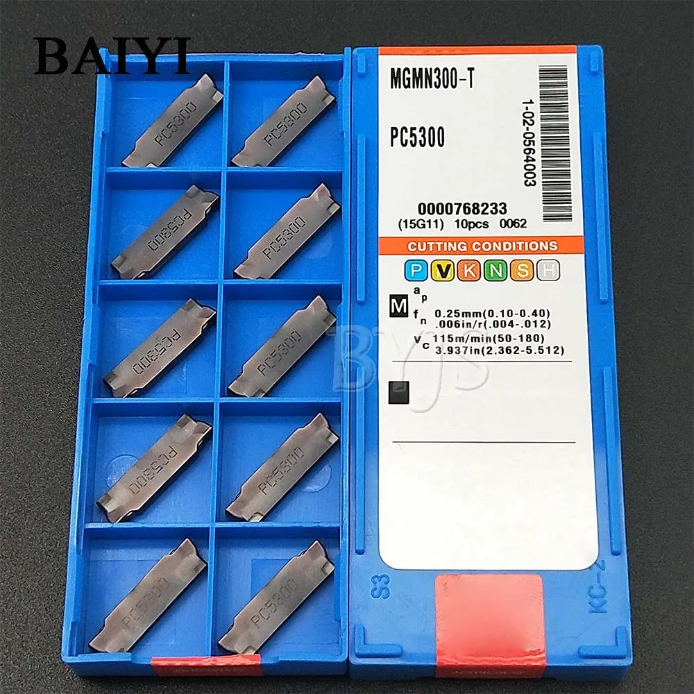 10pcs MGMN300-T PC5300 MGMN300 cutting turning tools Machining steel And stainless CNC carbide inserts | Инструменты