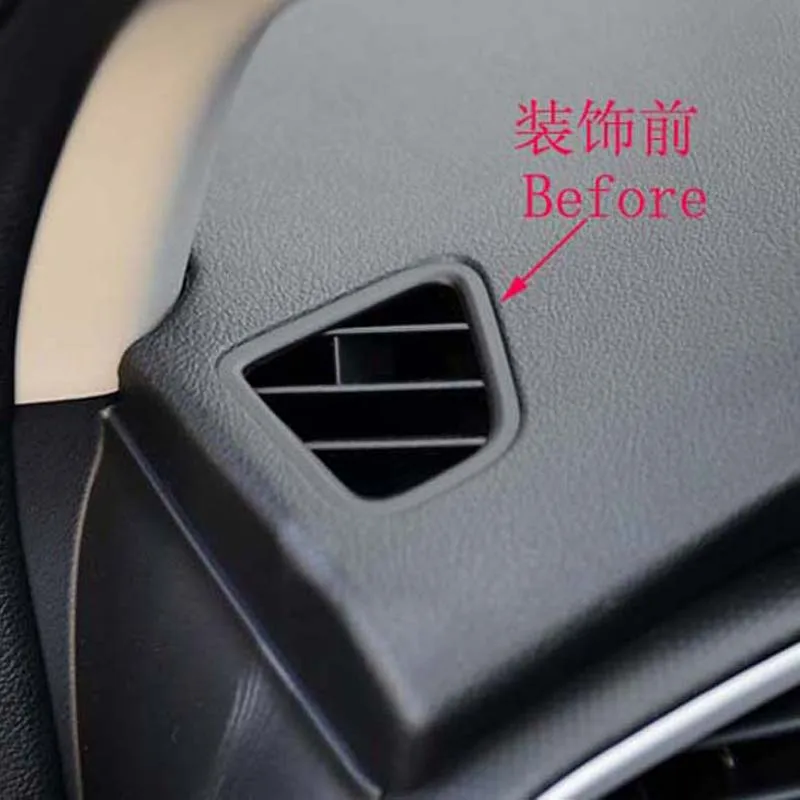 Metal Air Vent Cover fit for Suzuki SX4 S-Cross S Cross SCross 2013 2014 2015 2016 2017 2018 2019 Garnish Car Accessories 2 Pcs - купить по