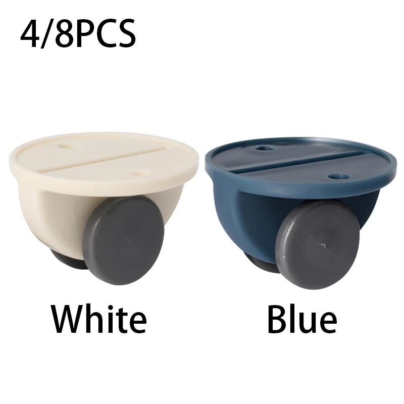 4/8 шт. можно наклеить на колесиках дно кровати мобильного полка шкив установлен