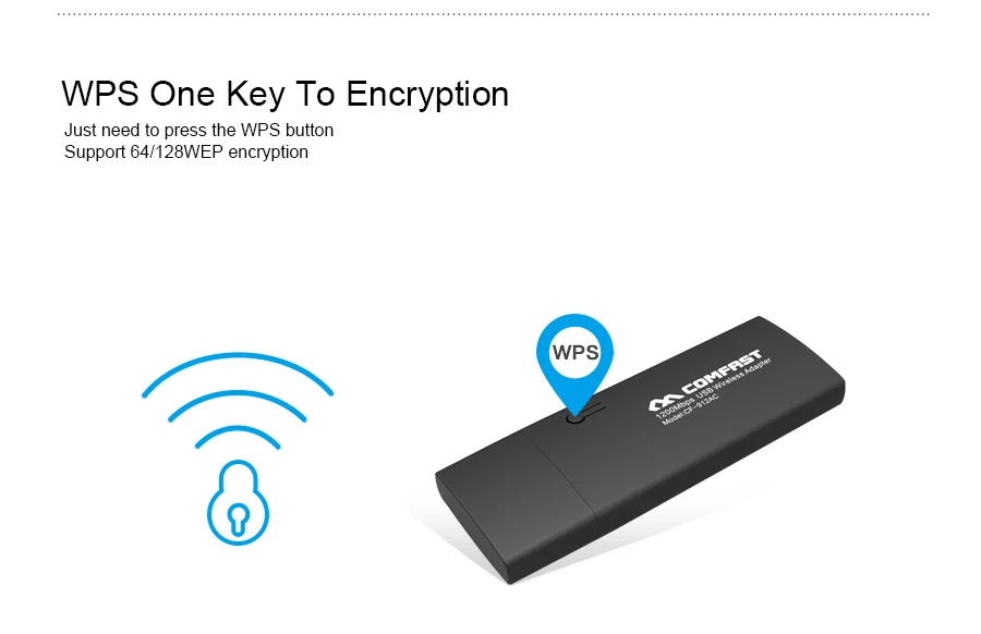 Wi Fi адаптер 802.11n/g/b/ac 1200 Мбит/с 2 4/5 ГГц|Сетевые карты| |