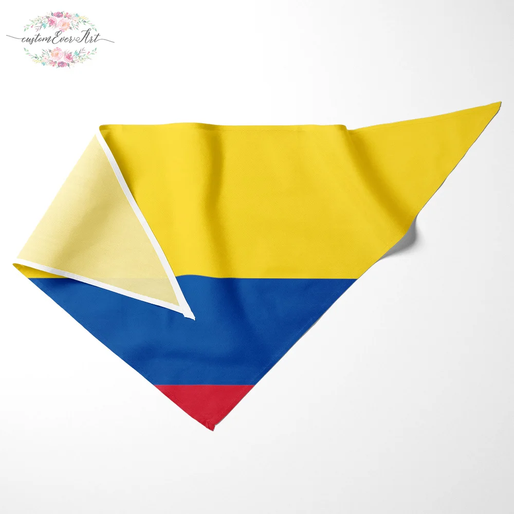 

The Colombia flag Dog Bandana Cat Bandana Pet Bandana Pet Accessory personalized name custom pet present scarf